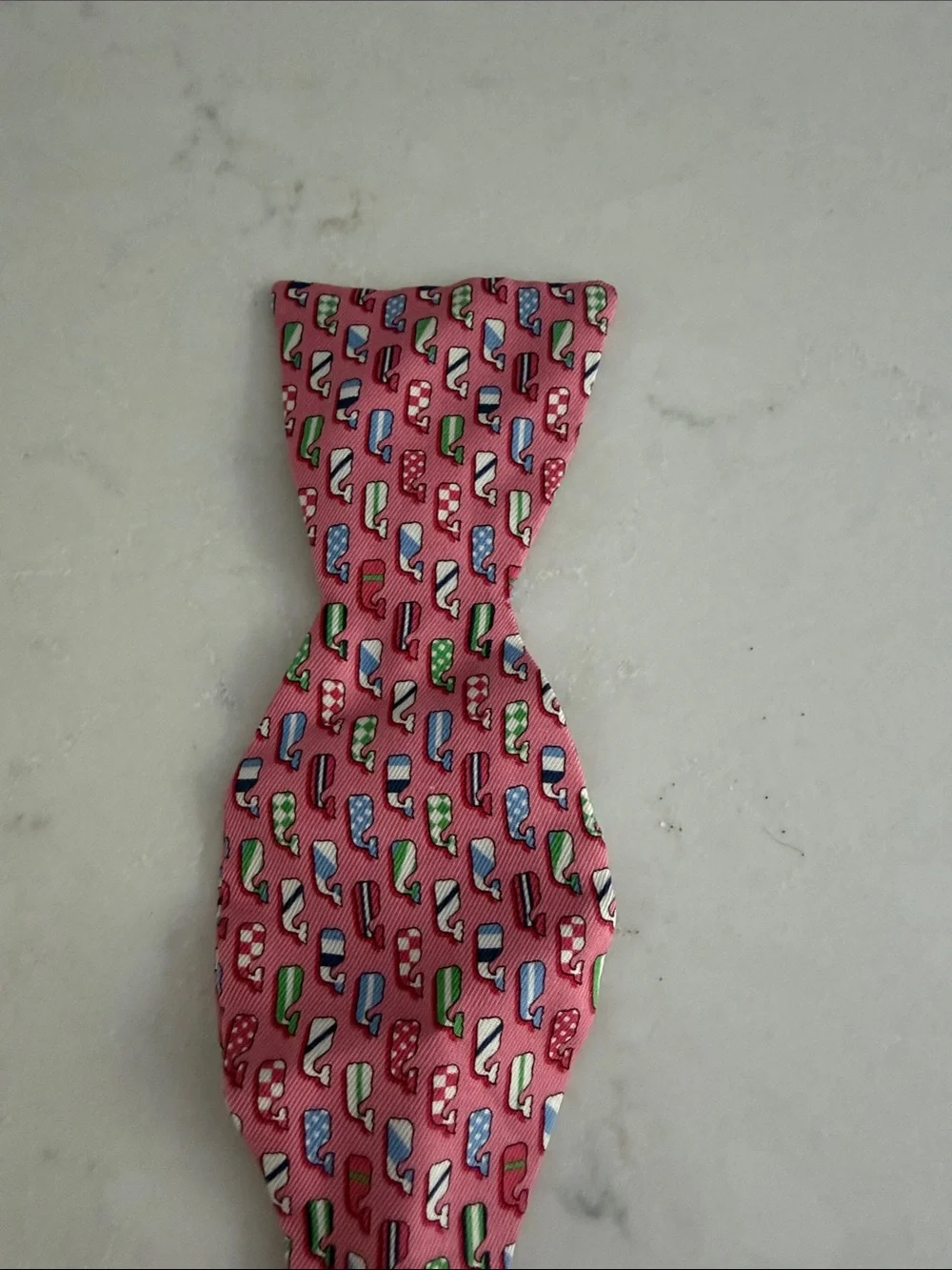 Vineyard Vines Self-Tie Bow Tie - Pink & Green Patterned Set